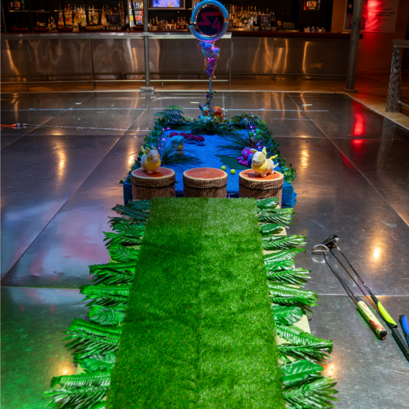 putt-putt clover classic 2025 hole that is pokemon themed at Station 4