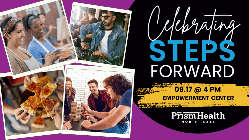 national recovery month - celebrating steps forward event on September 17 at 4 p.m. at the PHNTX Empowerment Center