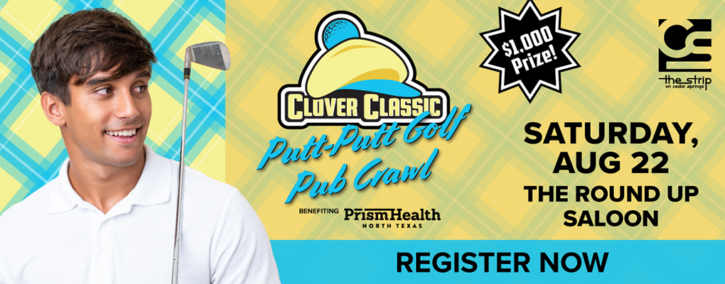 Clover Classic Putt Putt Golf Pub Crawl is set for Saturday, August 22, 2026. Register at phntx.org/cloverclassic
